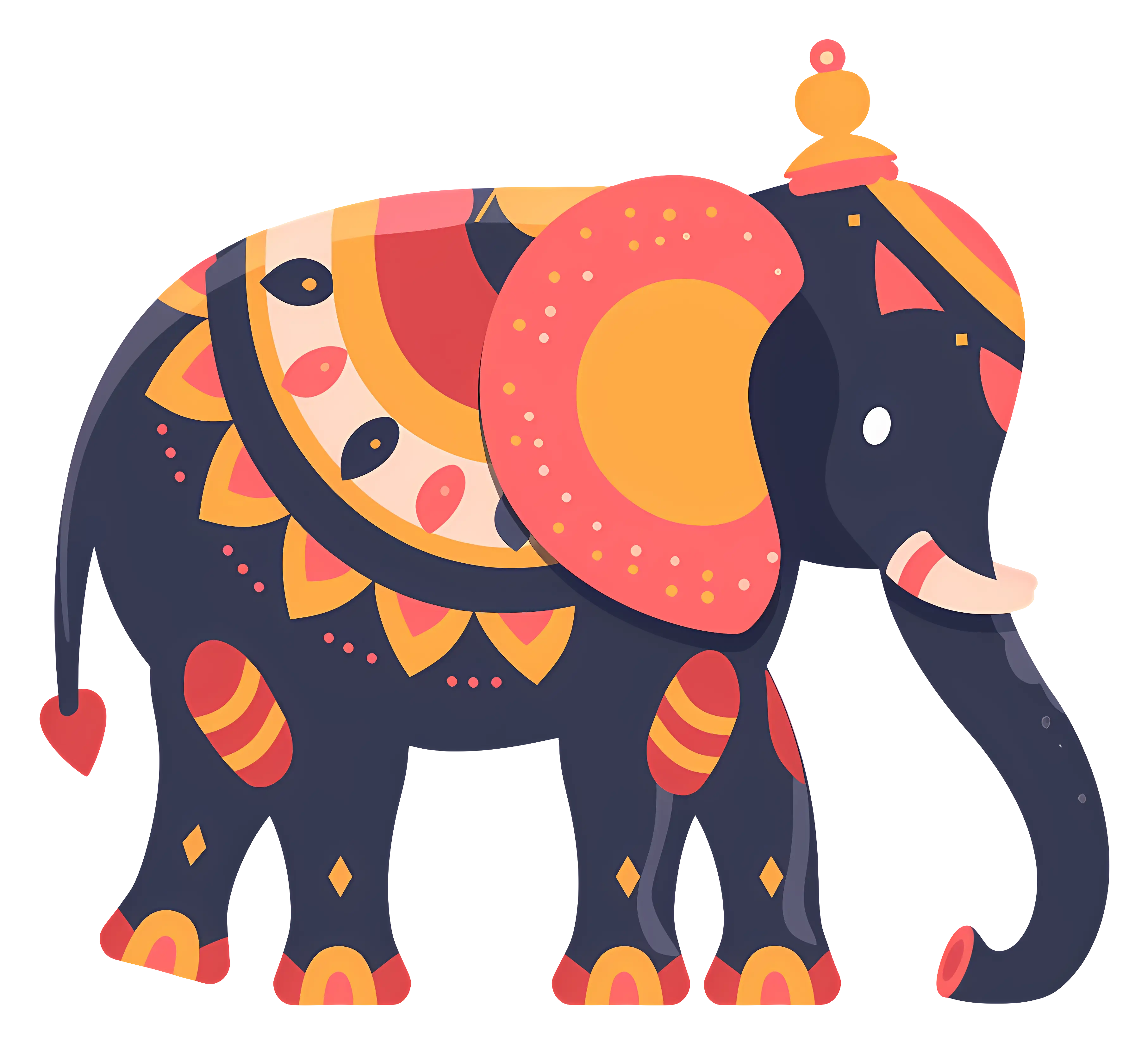 Decorative Elephant Illustration