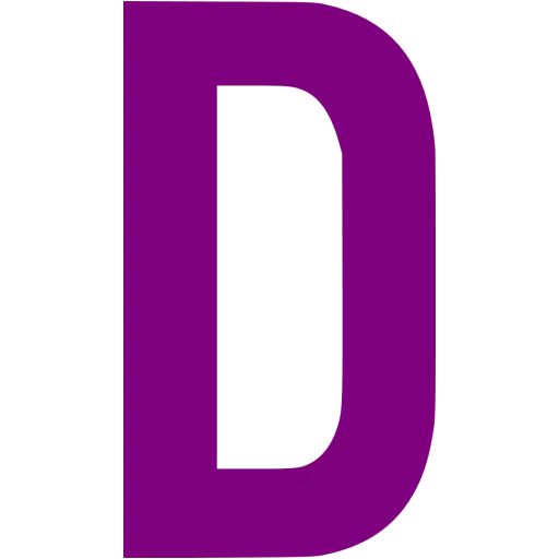 Purple Letter D Design