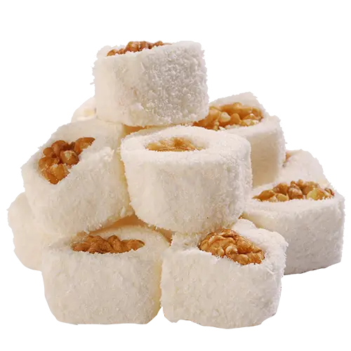 White Sweets with Nuts