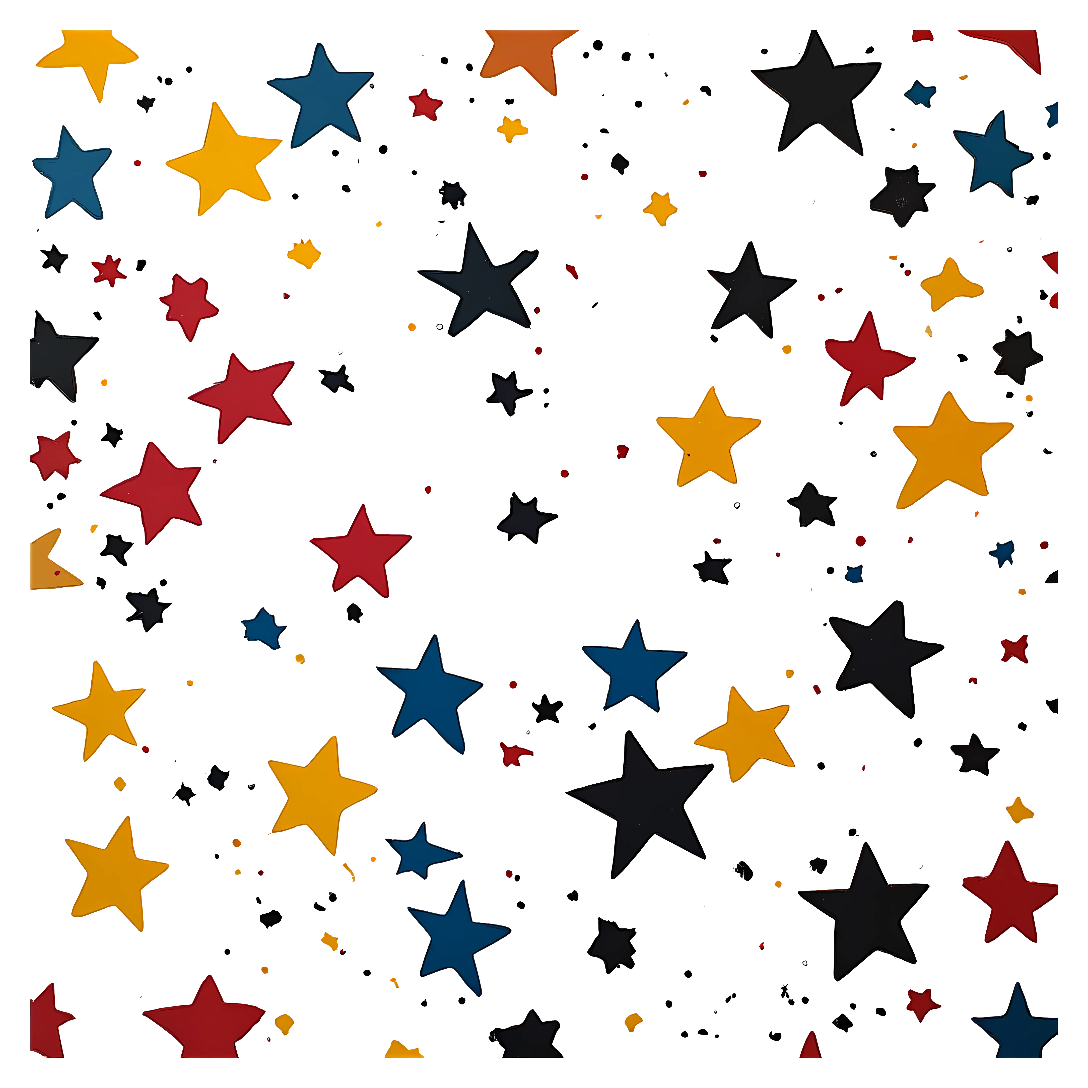 Multicolored Decorative Star Pattern