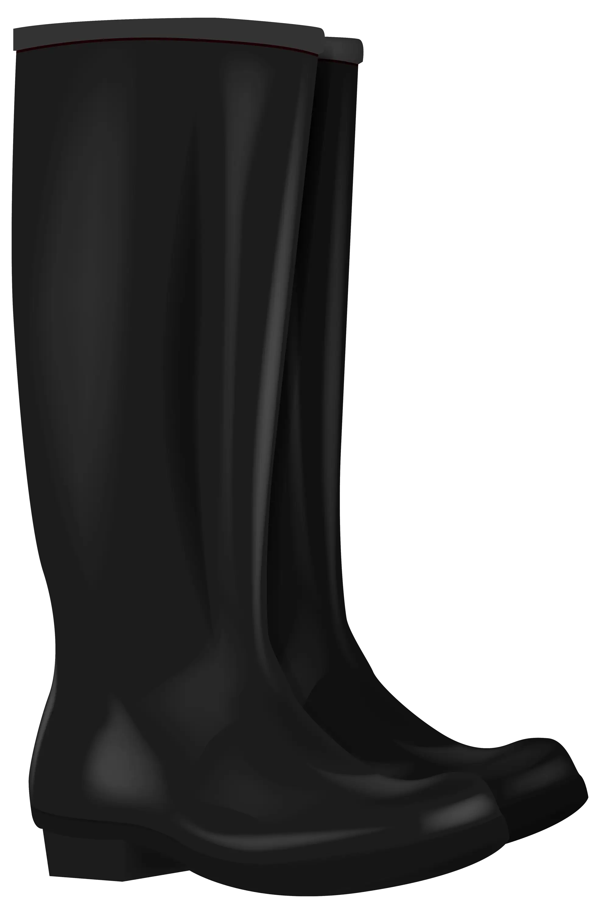 Classic Black Waterproof Rain Boots