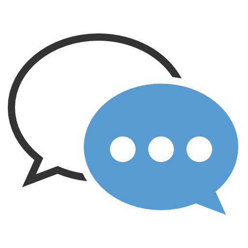 Speech Bubbles Icon for Communication Concept