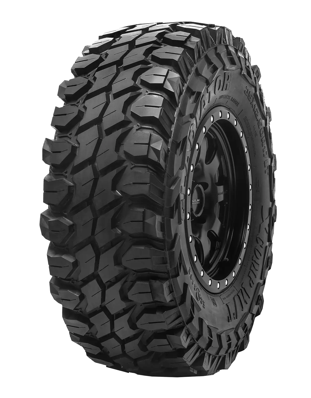 Off-road rugged car tire illustration