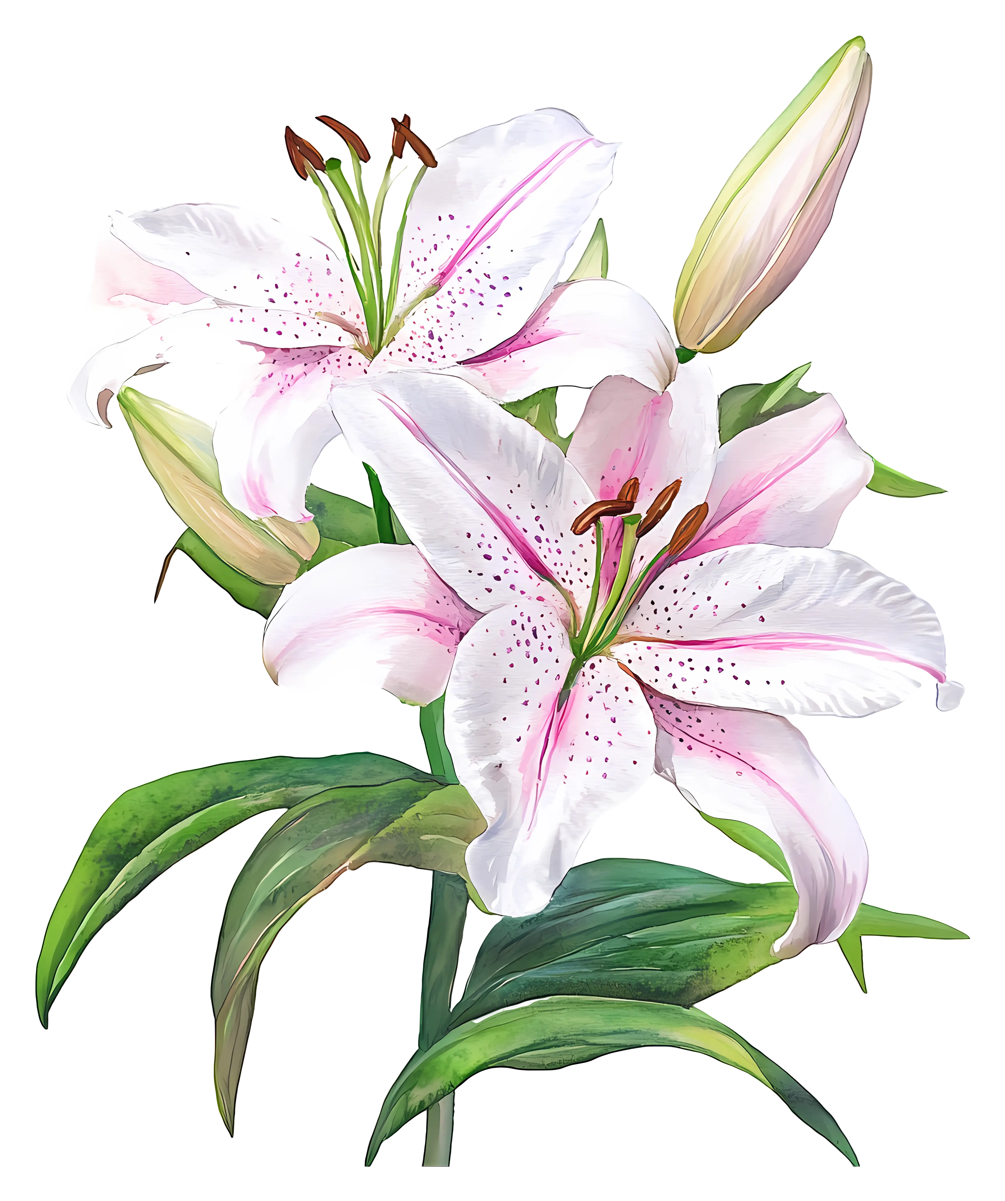 Pink Lily Flower