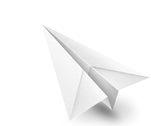 White Paper Airplane Illustration