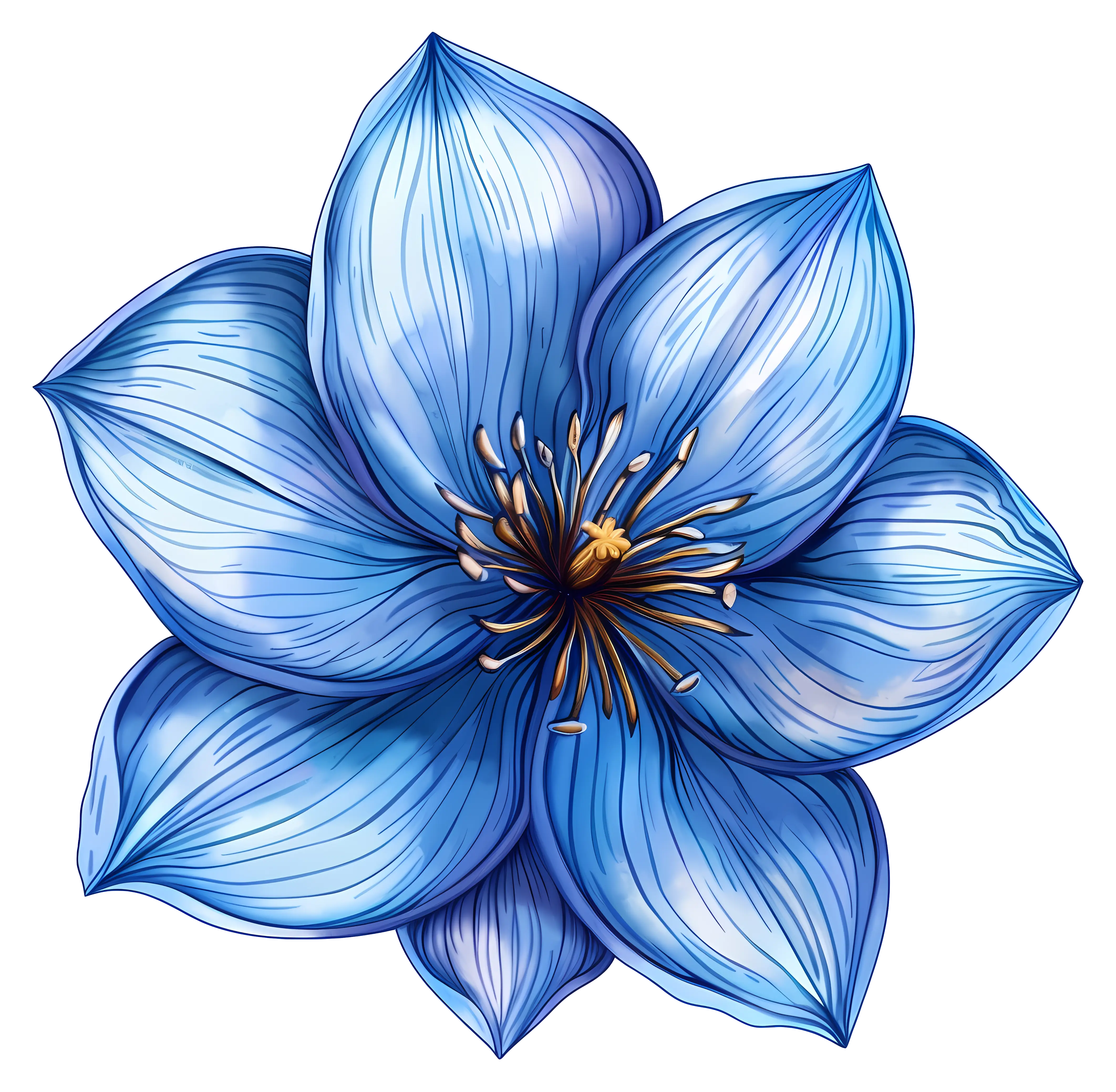 Beautiful Blue Flower