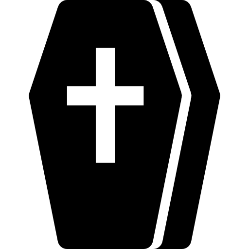 Coffin Symbol for Memorial Services
