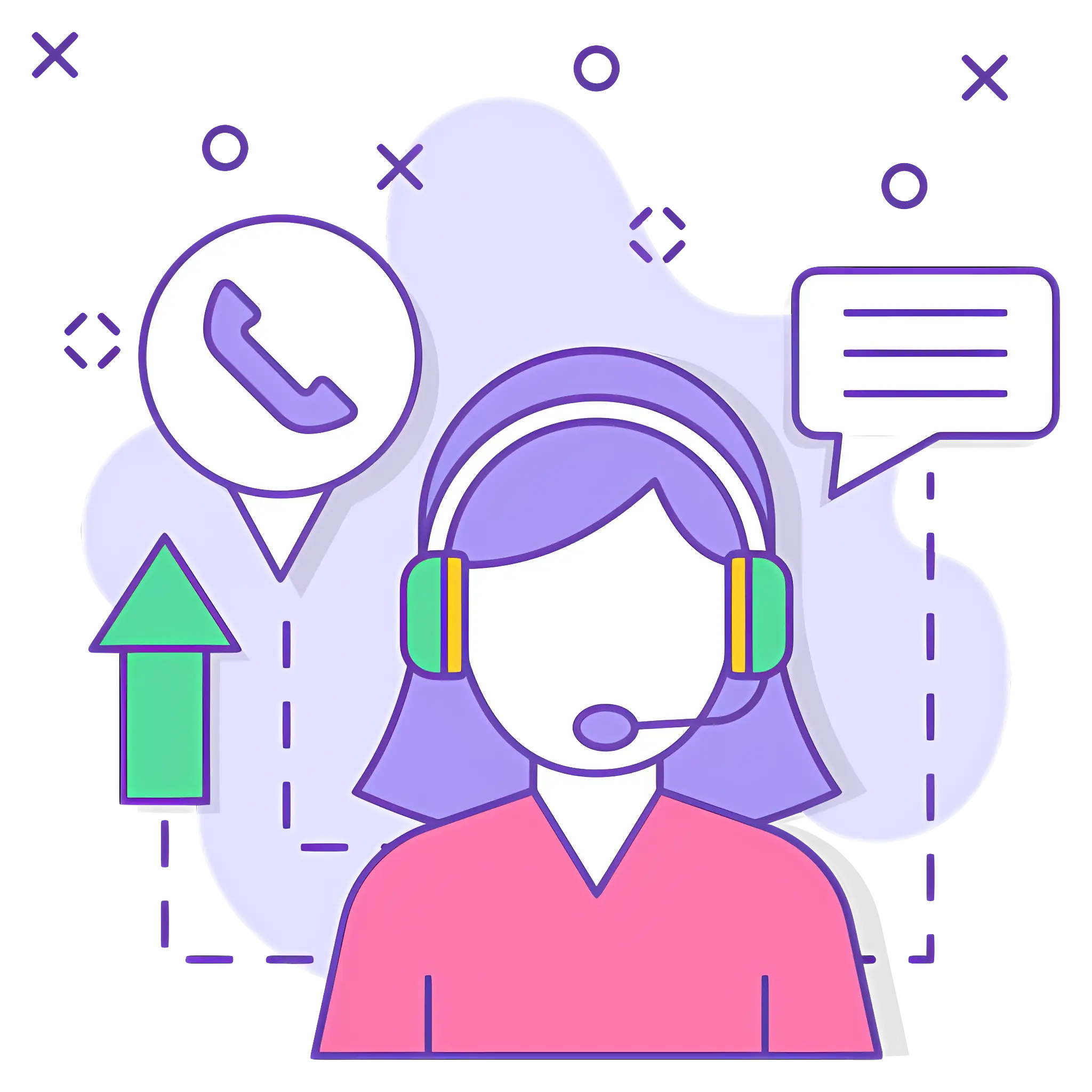Customer Support with Headset