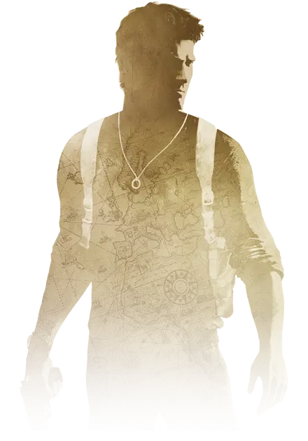 Adventurous Silhouette with Map