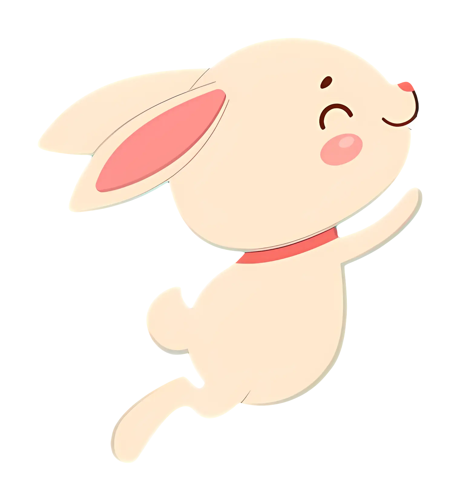 Happy Bunny Leaping