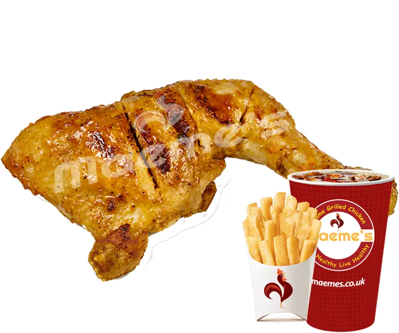 Fried Chicken Combo Meal with Drink and Fries