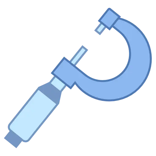 Blue Micrometer Tool