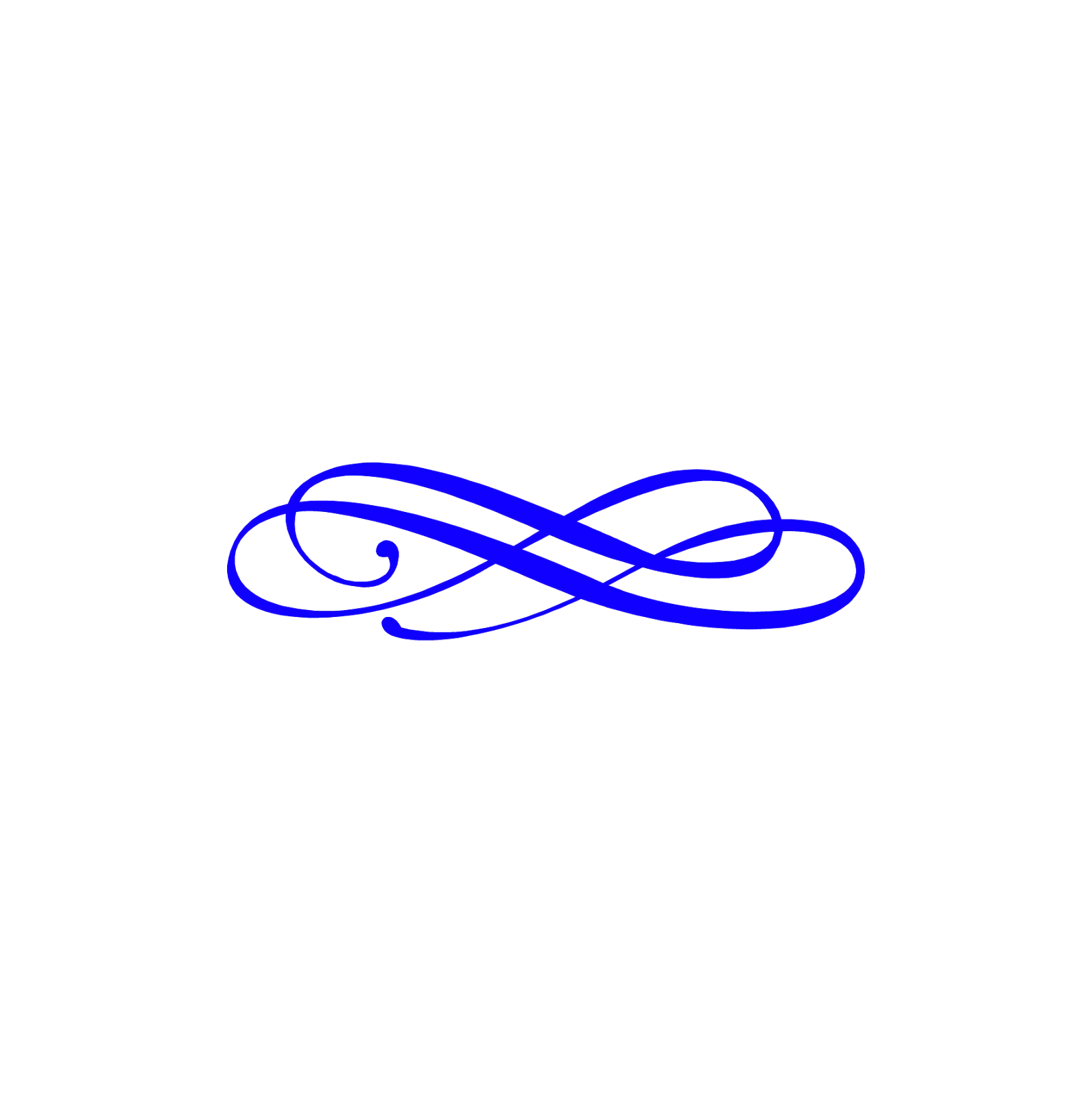 Blue Swirl Design Element