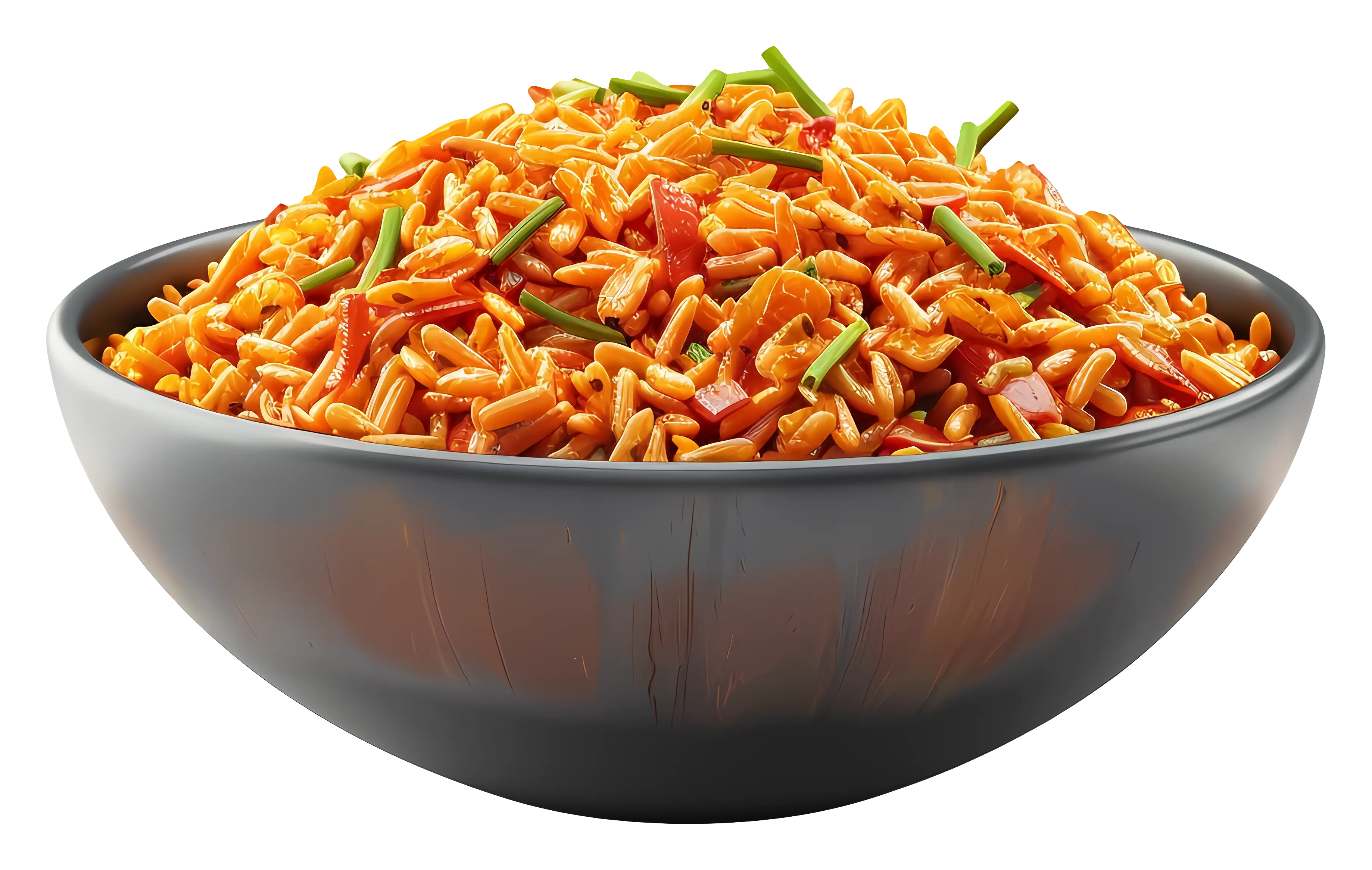 Spicy Cooked Rice in Bowl