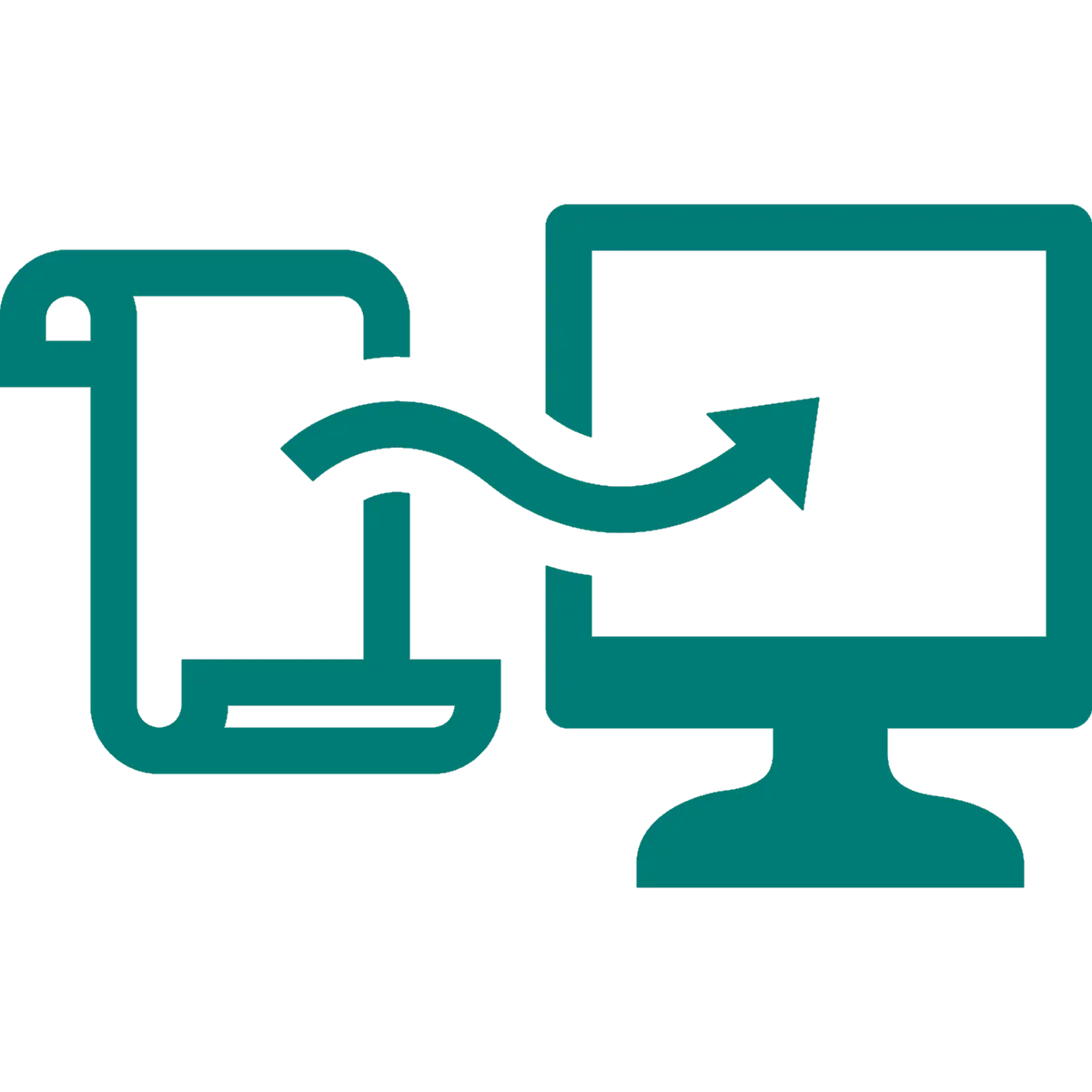 Phone to Computer File Transfer Icon