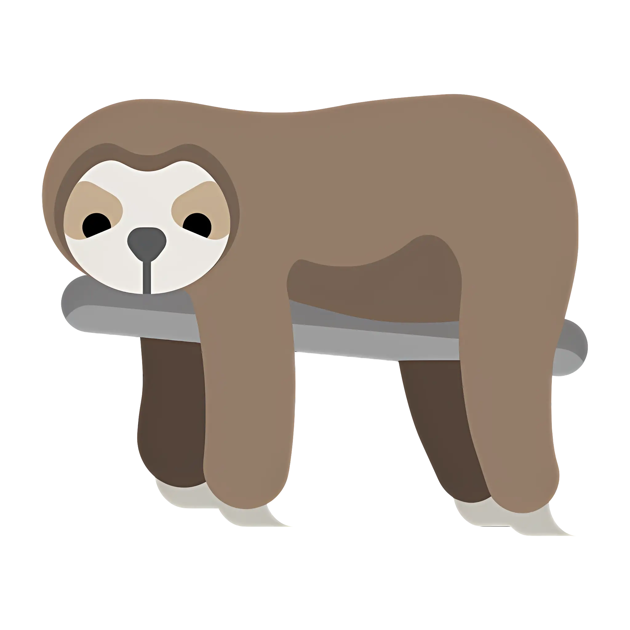Cute Sloth Hanging on a Branch