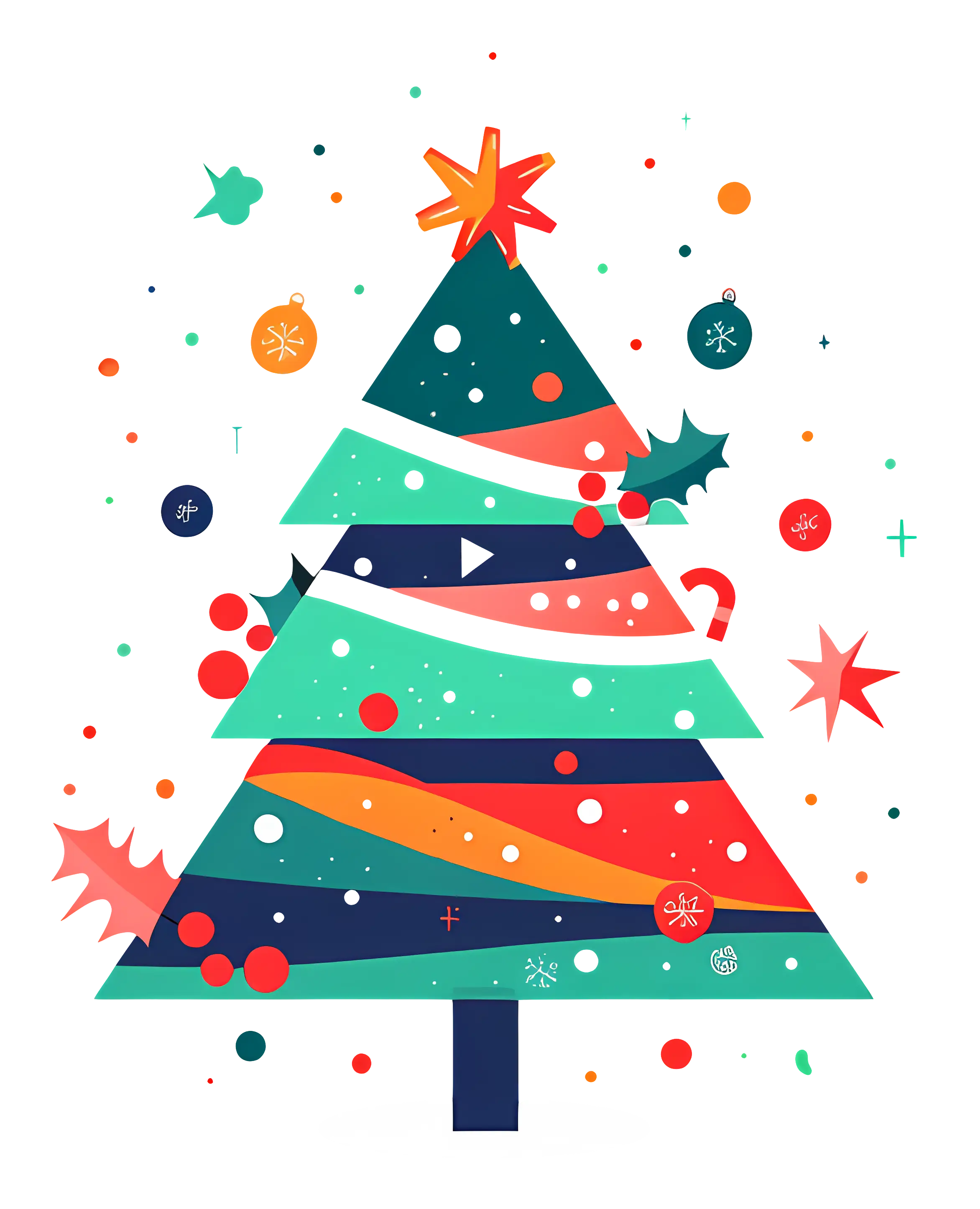 Vibrant Decorative Christmas Tree for the Festive Season