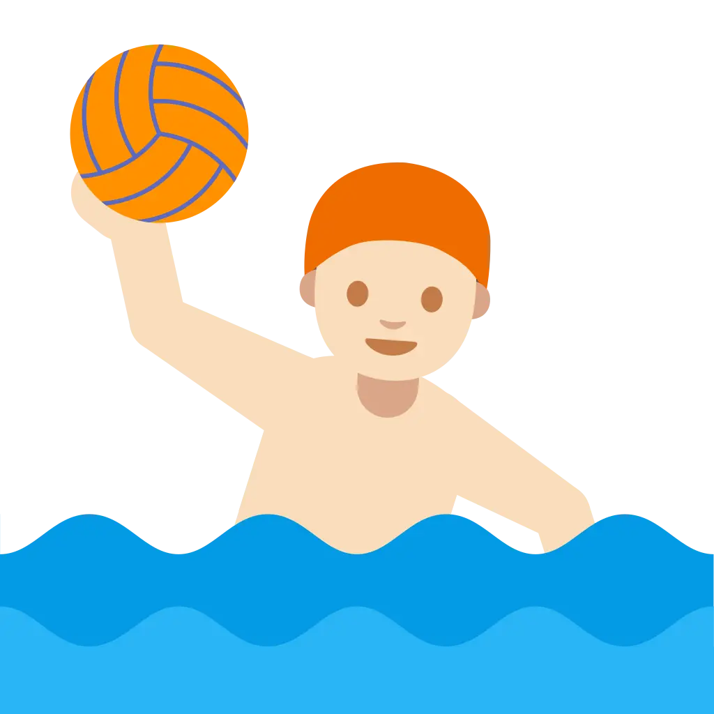 Water Polo Player Holding a Ball