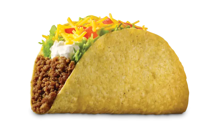 Delicious Beef Taco with Lettuce and Cheese