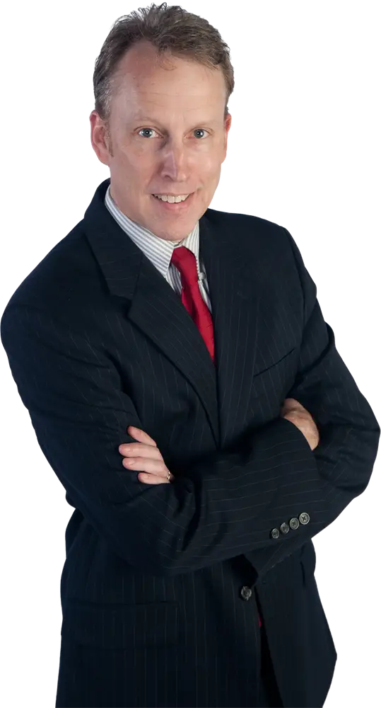 Man in Formal Business Attire with Confident Stance