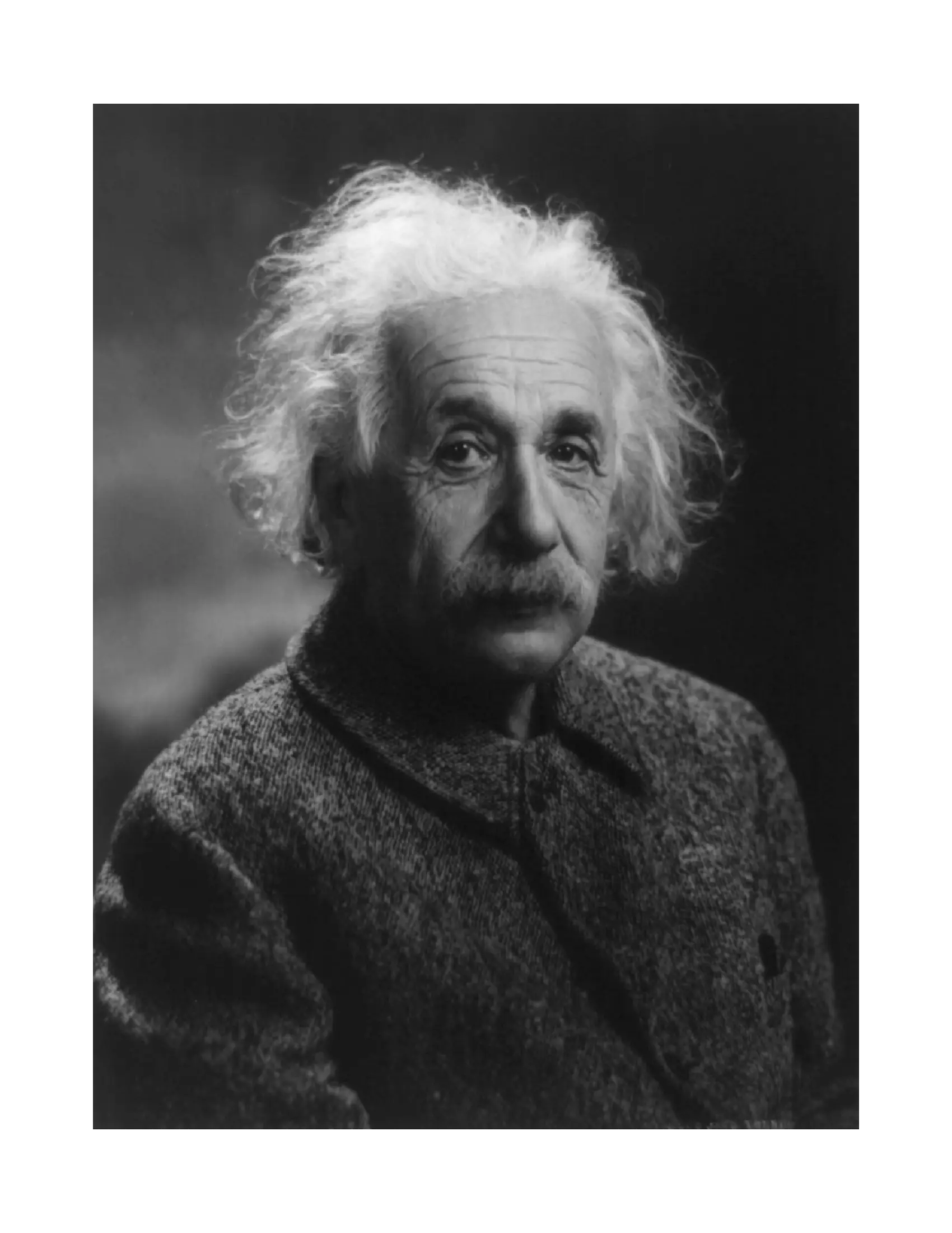 Black and White Portrait Photograph