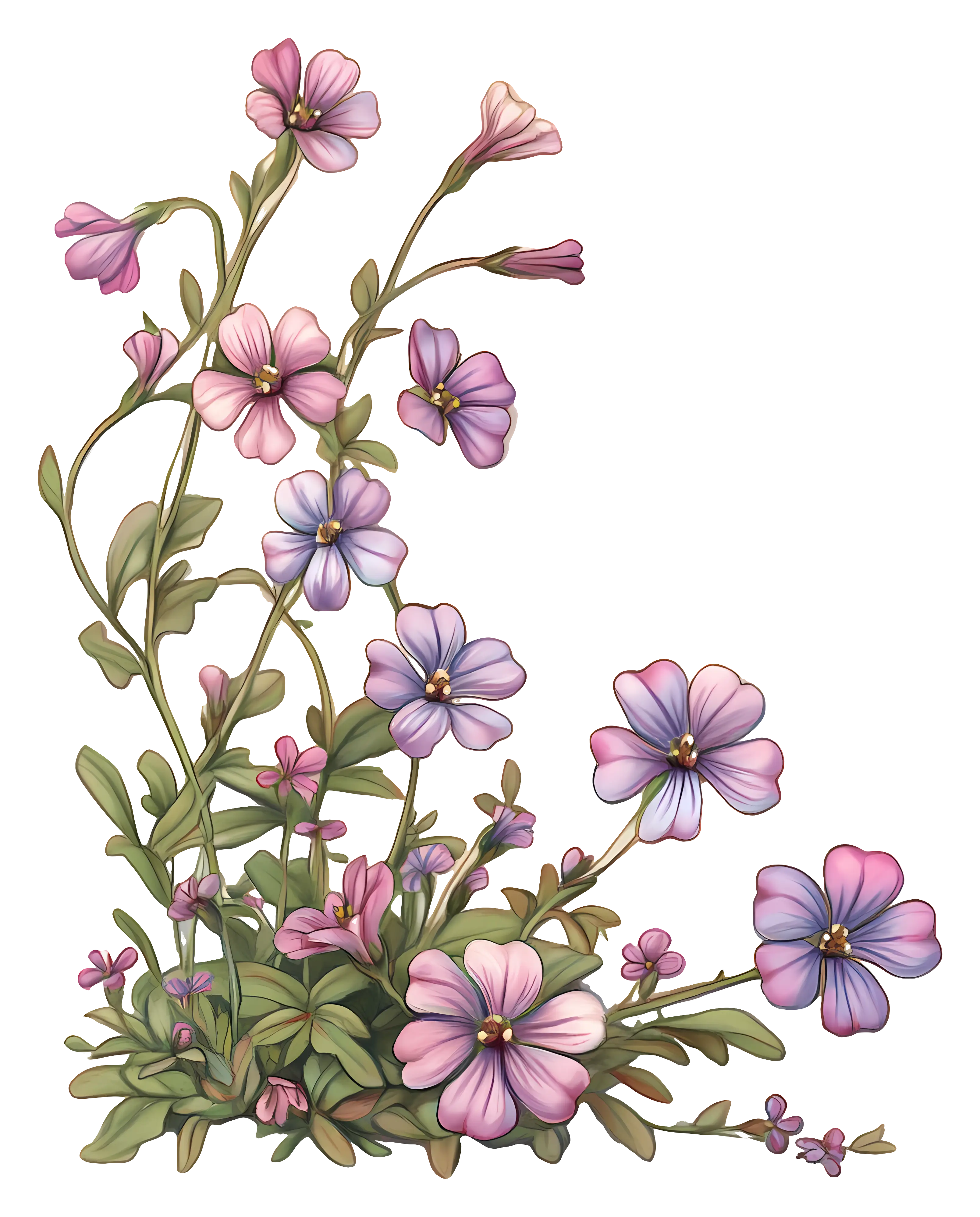 Pink and Purple Flowers