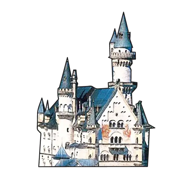 Whimsical Fairy Tale Castle Illustration