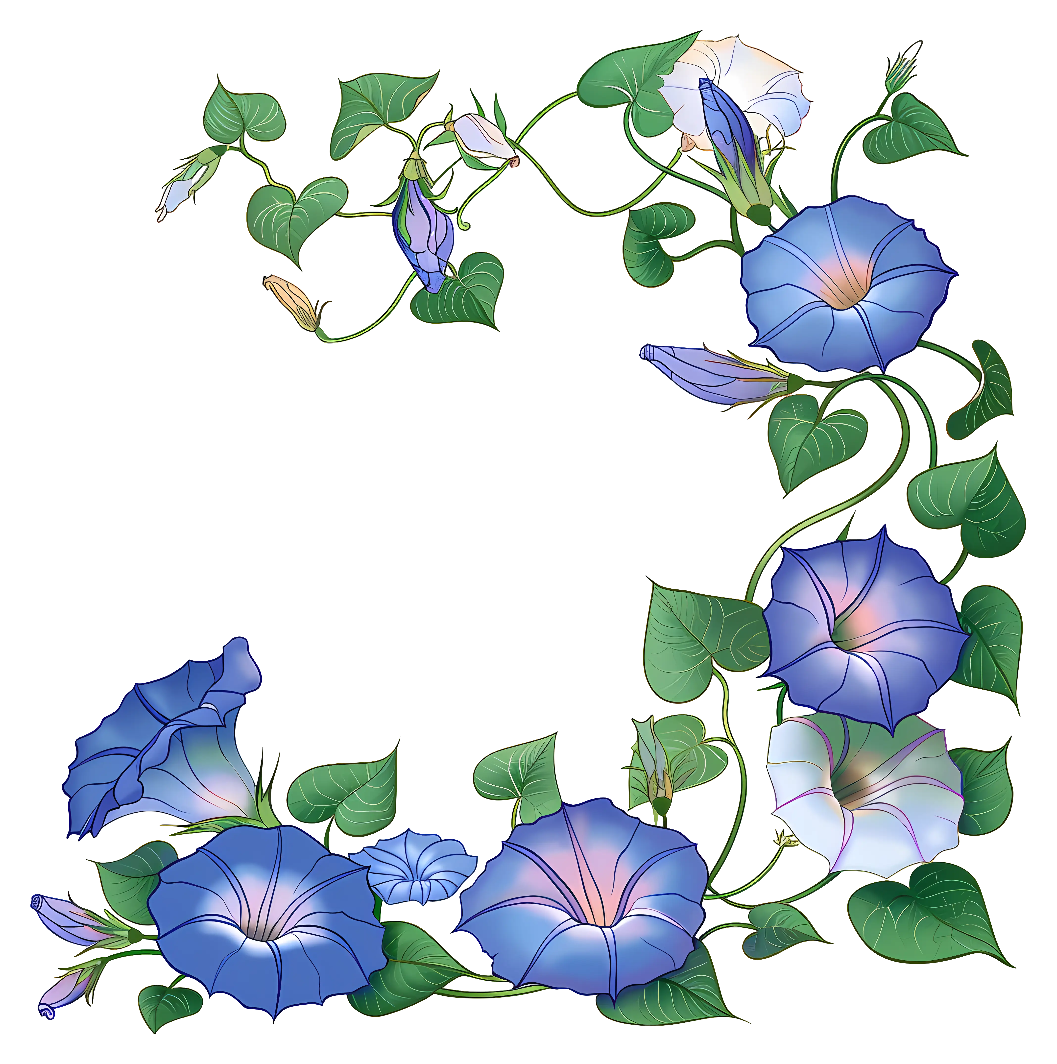 Beautiful Morning Glory Flowers