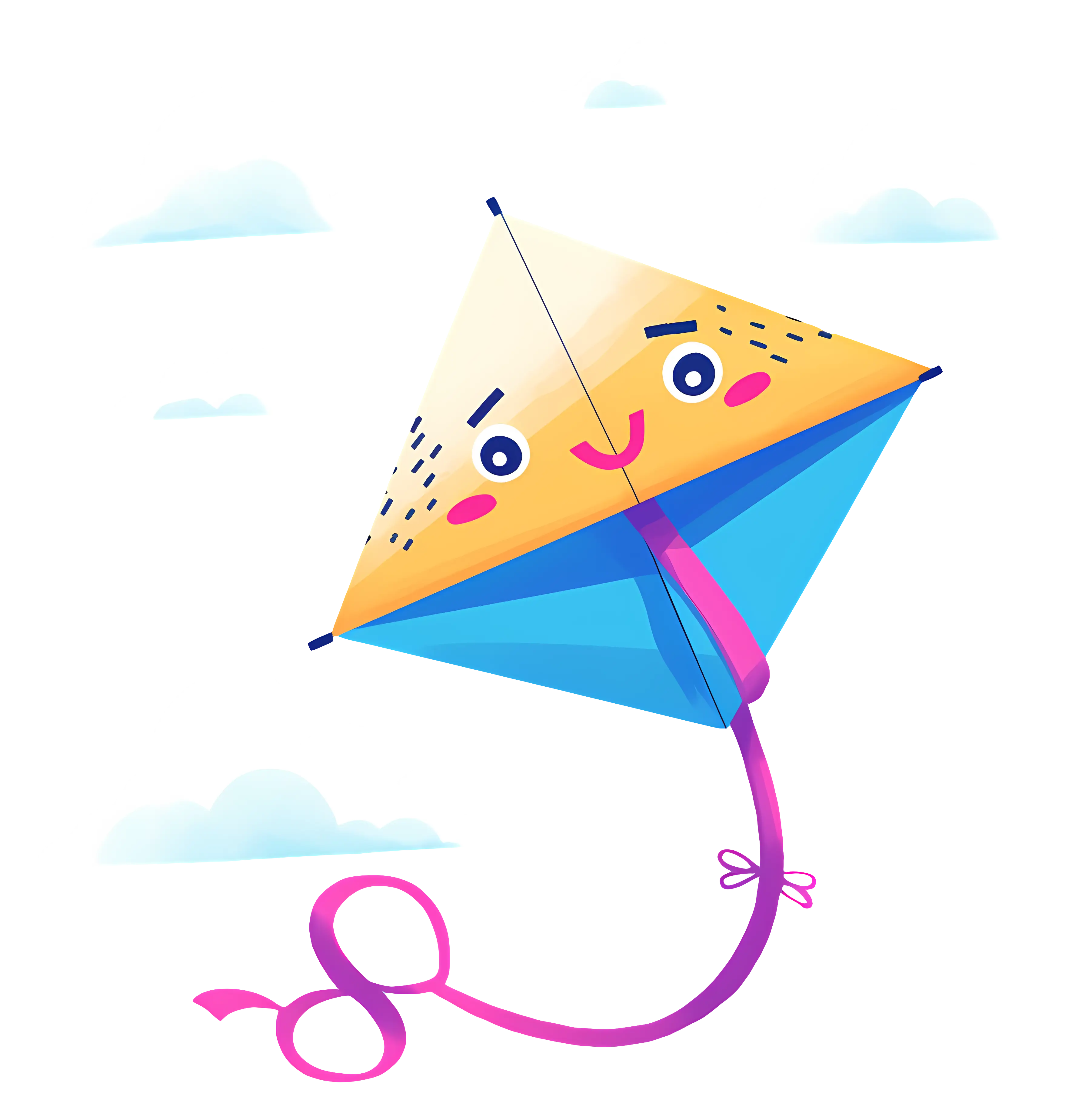 Smiling Kite in the Sky