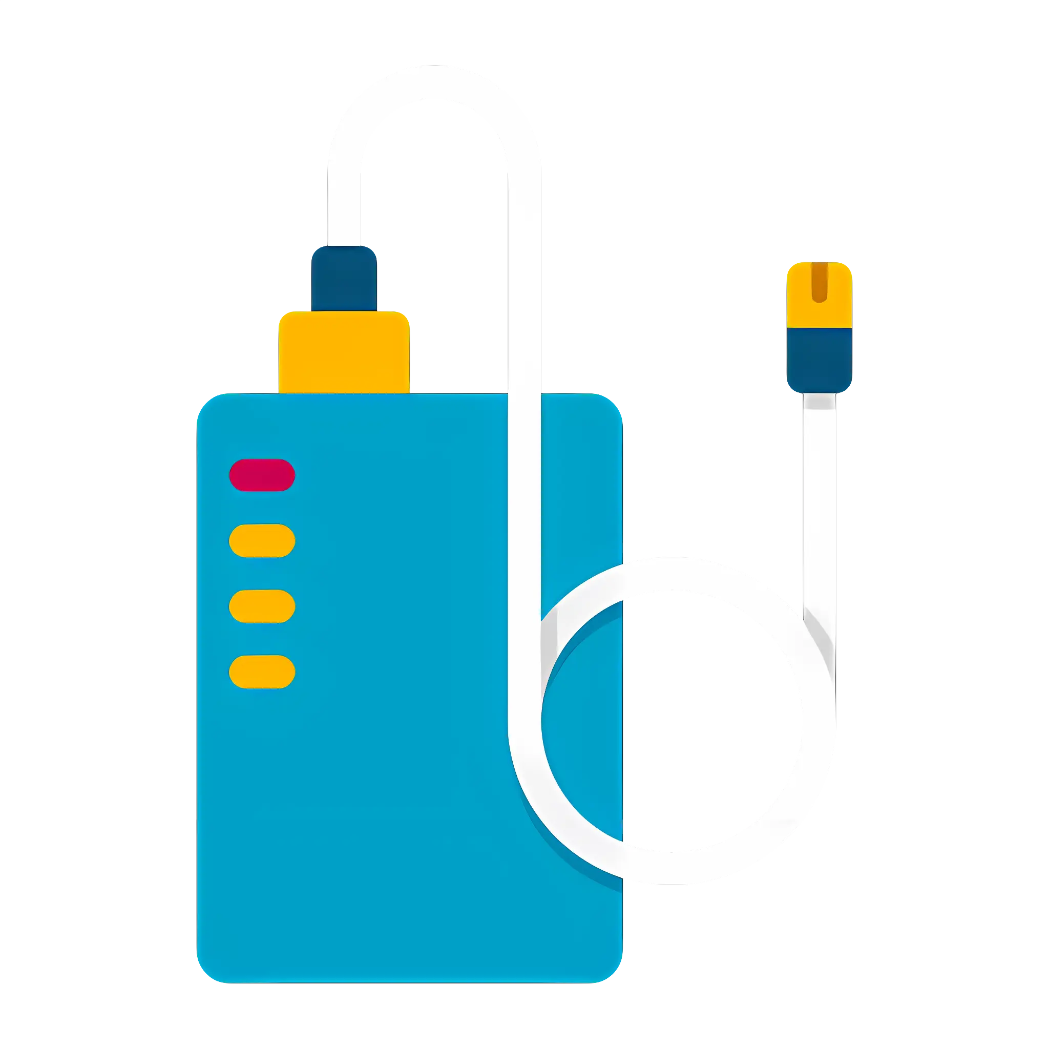 Blue Portable Power Bank for Charging Devices