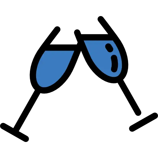 Celebratory Clinking Glasses Icon