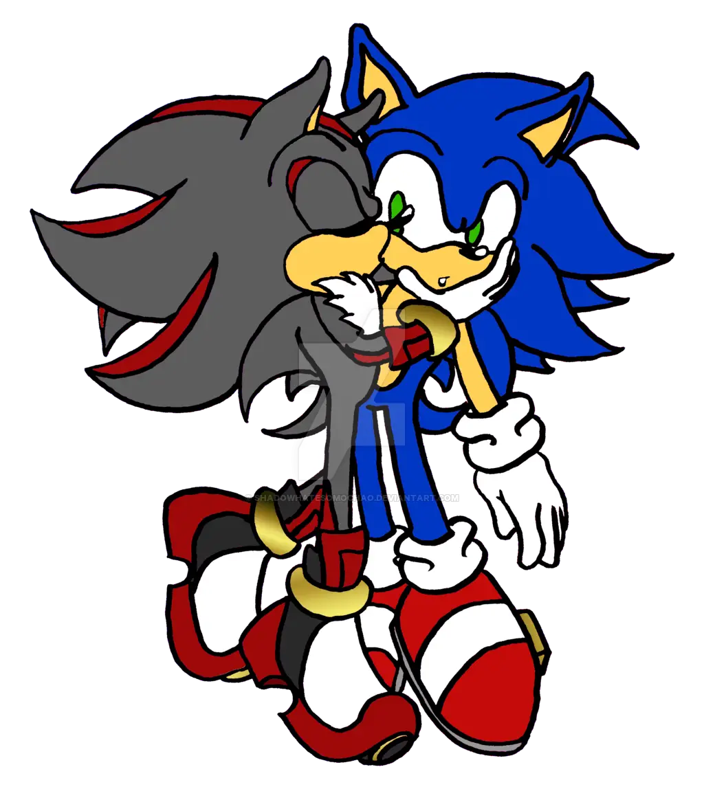 Sonic and Shadow Cartoon Characters in Action