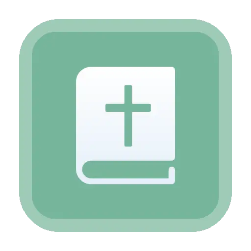 Bible Icon with Cross