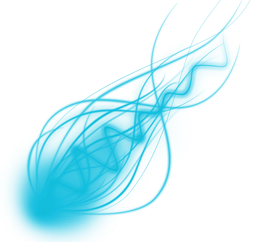 Dynamic Blue Light Energy Streaks