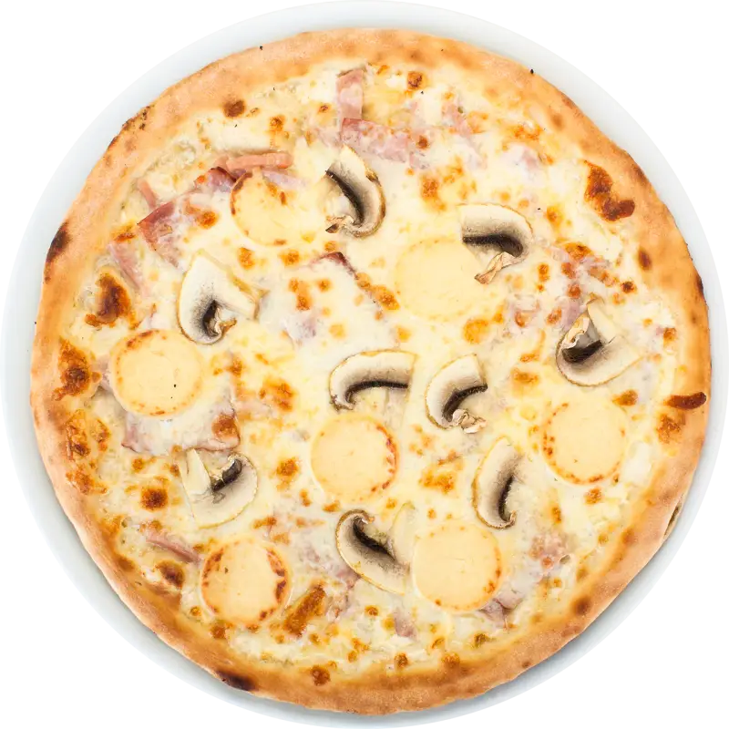 Mushroom Pizza with Cheesy Topping