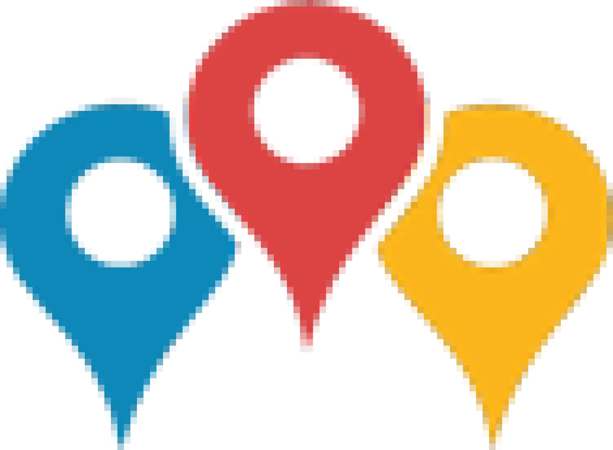 Colorful Map Pins for Navigation