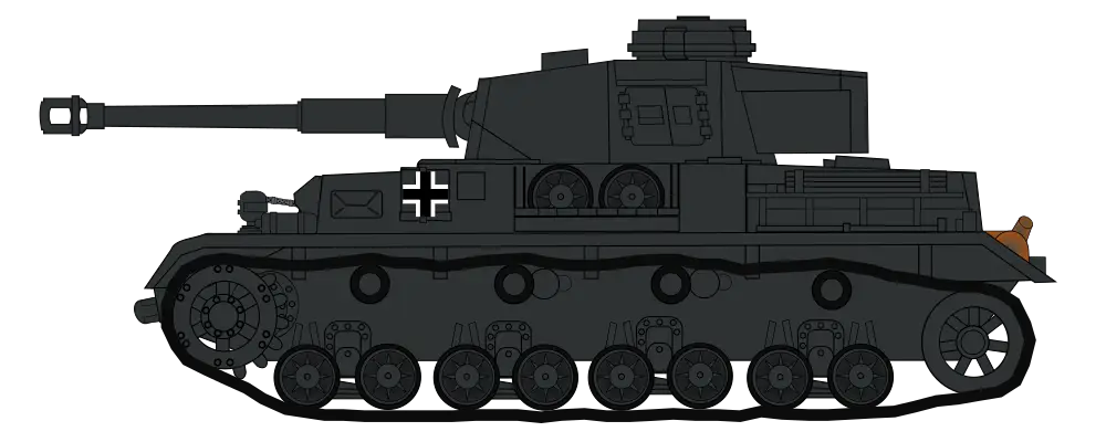 Black Armored Military Tank