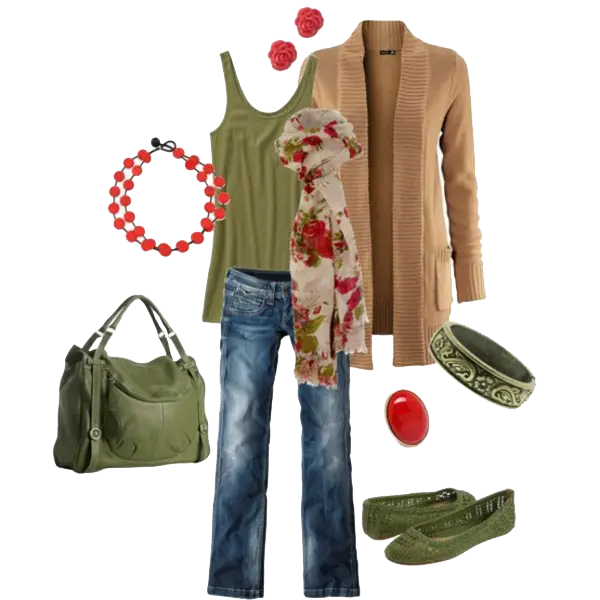 Stylish Green Outfit