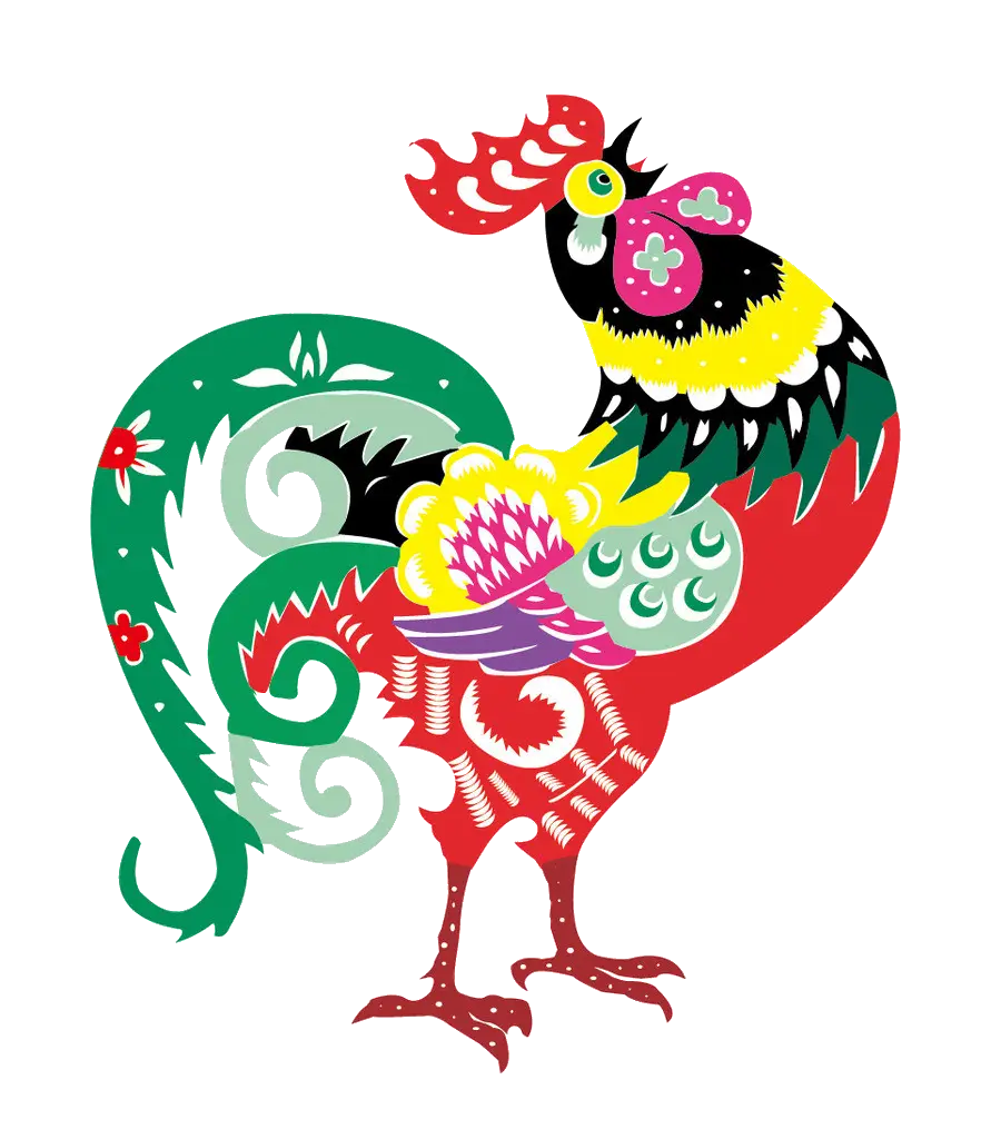 Colorful Rooster Art