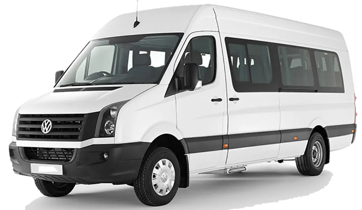 White Passenger Van for Group Transport