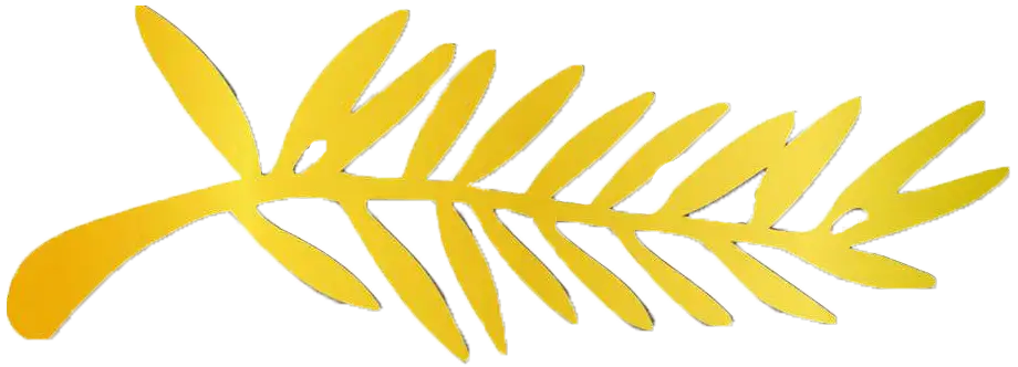 Golden Palm Leaf as a Decorative Element
