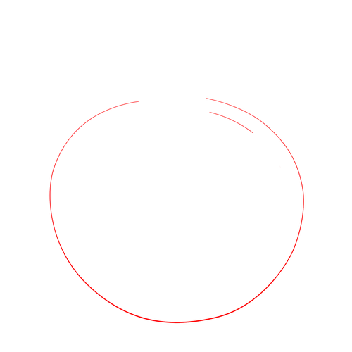 Simple Red Circular Outline