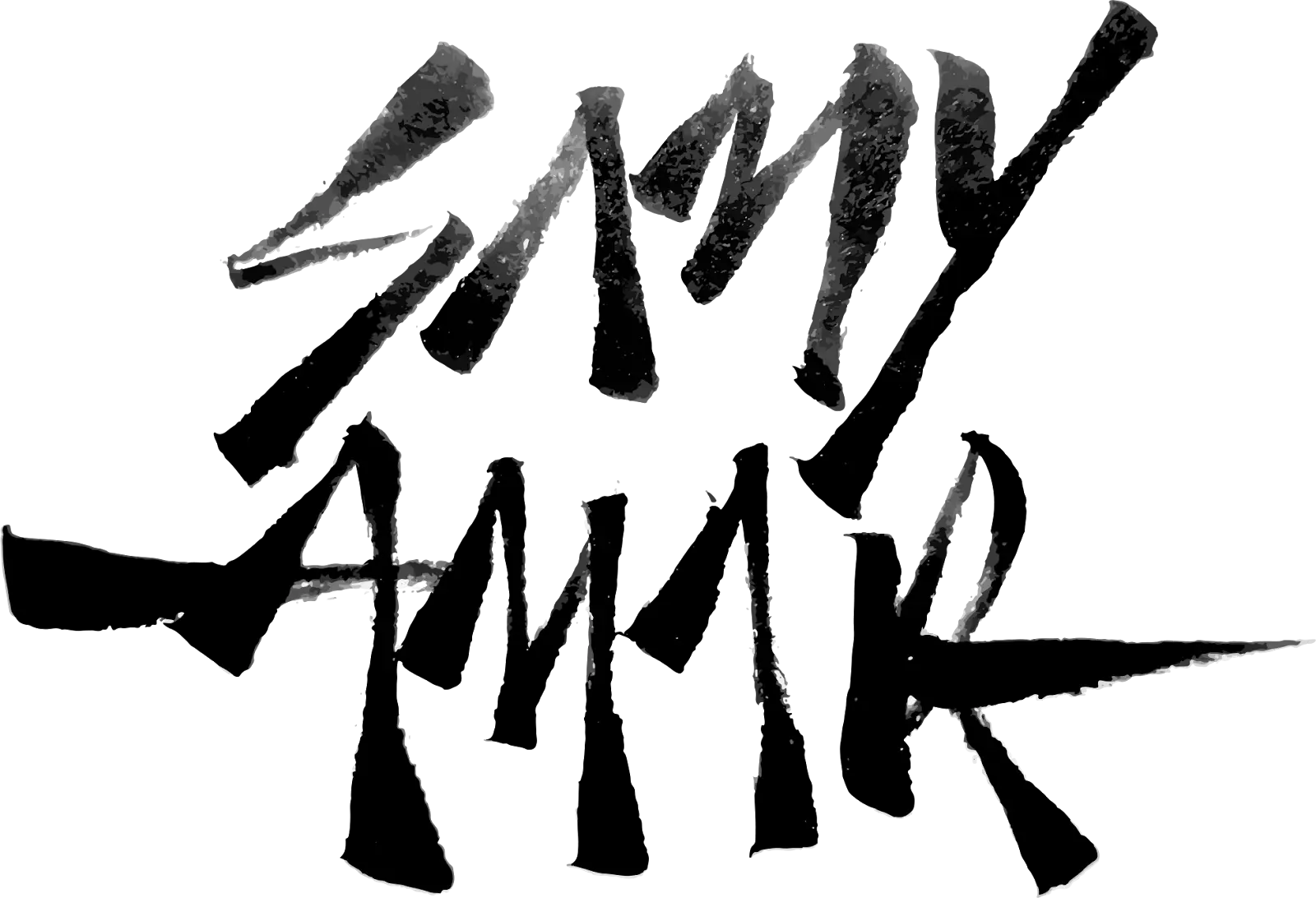 Black Calligraphy Art