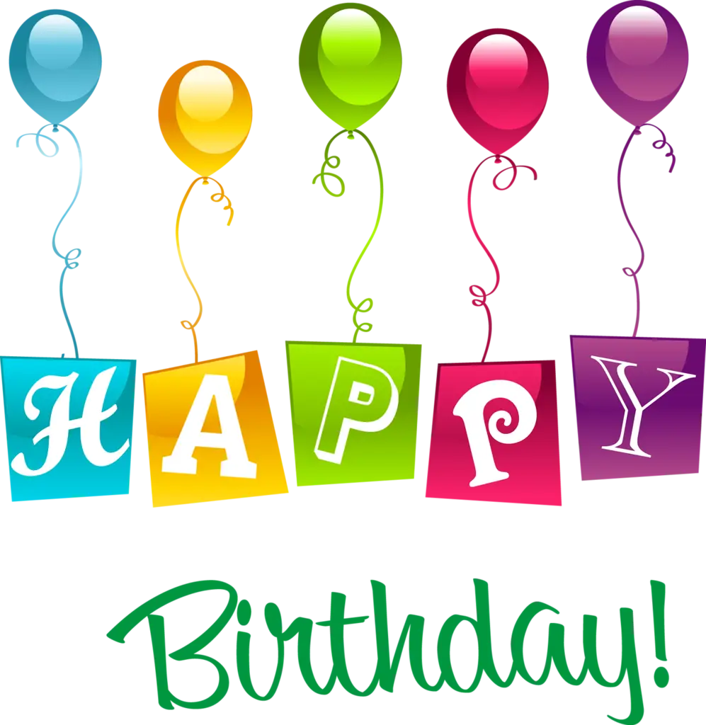Happy Birthday with Balloons