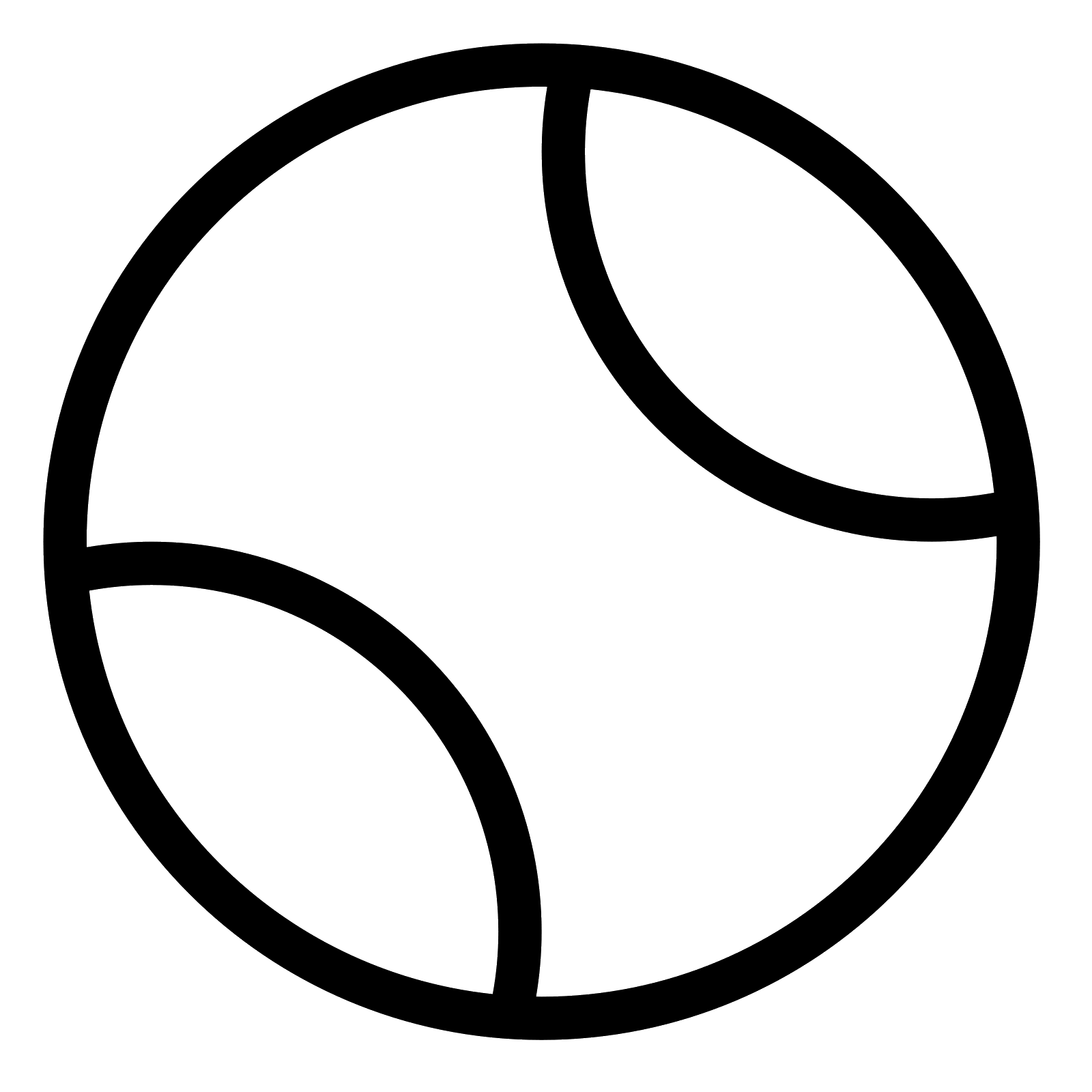 Black Outline Circle Symbol