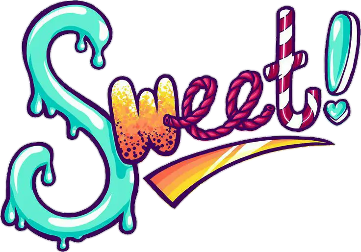 Colorful Sweet Text Design