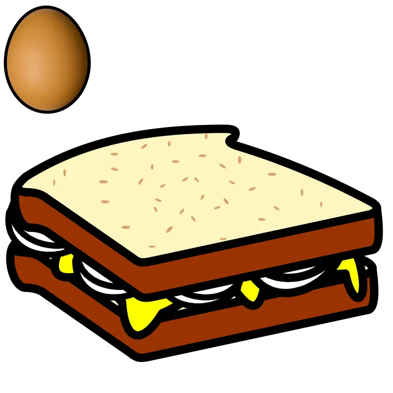 Egg Sandwich Illustration
