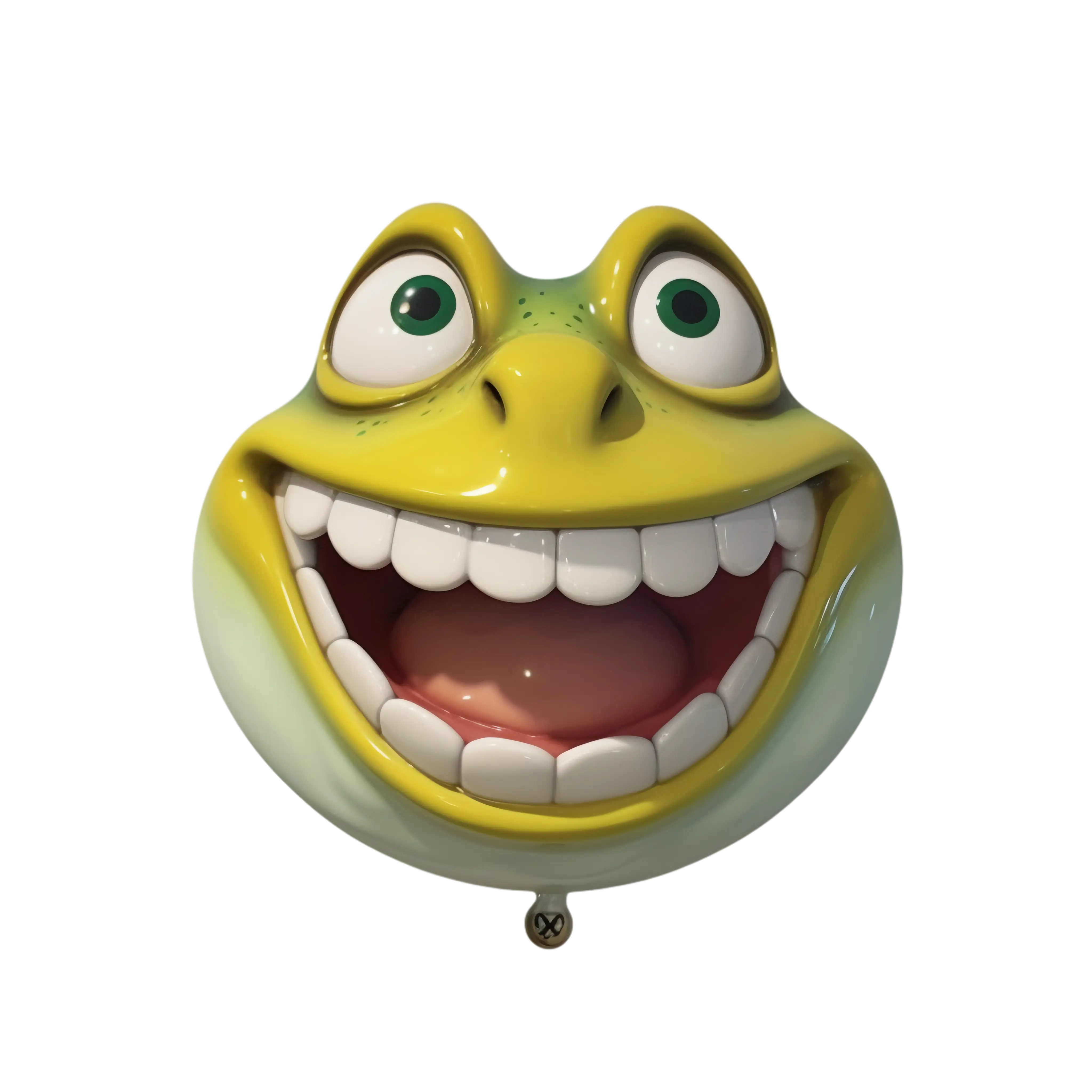 Happy Cartoon Frog