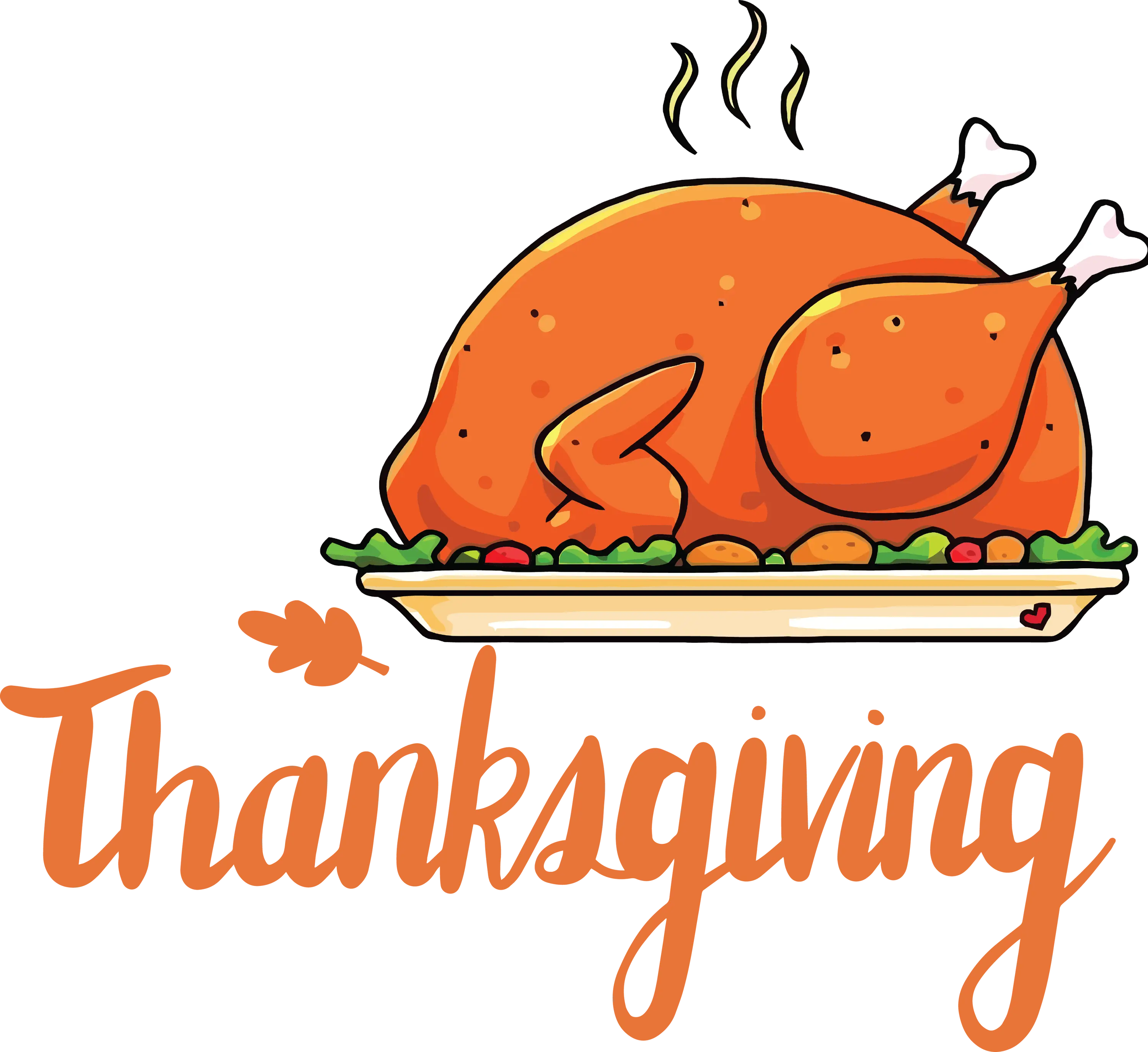Roasted Turkey Illustration for Thanksgiving Celebration