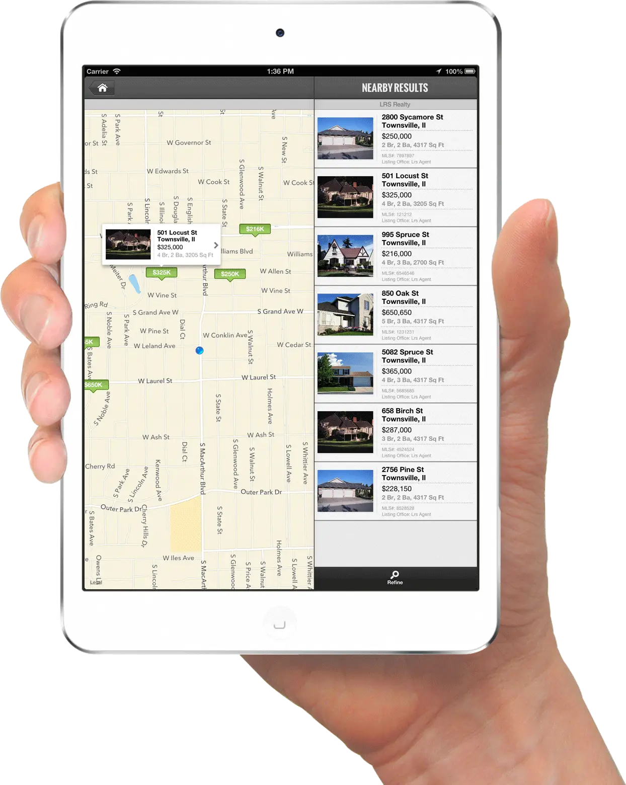 Tablet with Map in Hand